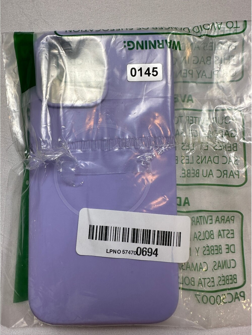 Purple Case for iPhone 14 Plus 6.7" Silicone Cover
